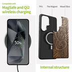 Carveit Magnetic Wooden Case for Samsung Galaxy S26 Ultra Case 2026, TPU - Image 4