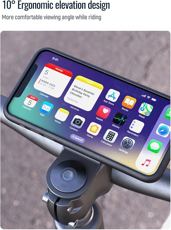 sincetop Bike Phone Mount, Mountain Bicycle Stem Phone Holder-Aluminum - Image 4