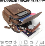 Augus Leather Small Messenger Bag - Image 5