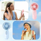 Rossesay 3 Pcs Mini Portable Fan Bulk Cute Handheld Lightweight Small Little - Image 6