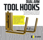 DC Cargo Mall E Track Tool Hooks 6.5” Deep – Heavy Duty Black Powder-Coated - Image 2