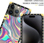 Compatible with iPhone 16 Pro Max Case, Holographic Abstract Iridescent - Image 4
