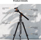 K&F Concept 76 inch Camera Tripod - Image 5