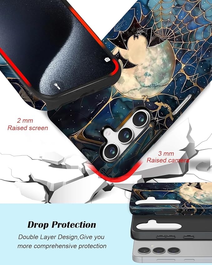 Compatible for Samsung Galaxy A37 5G Case, Dual Layer Heavy Duty 2 in 1 - Image 3