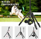 68" Ball Head Camera Tripod & Monopods, 360° Smooth Rotation V-Yoke Rifle - Image 8