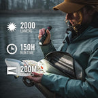 Coast PX200R 2000 Lumen Rechargeable LED Flashlight, Twist Focus, 2-Position - Image 2
