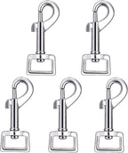Swivel Snap Hooks, Lucky Goddness 5pcs Metal Heavy Duty Square Eye Clasp Buckle by LuckyGoddness