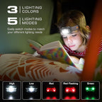 EverBrite Rechargeable Headlamp, 2 Pack Kids & Adult Headlamp - Image 3