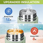 【Upgraded】Exllena Small Insulated Water Bottle 8 oz/250ml– Mini Insulated Water - Image 4