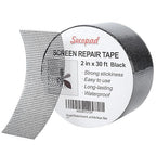 Secopad Black Window Screen Repair Tape, 2 in X 30 FT Screen Repair Kit by Secopad