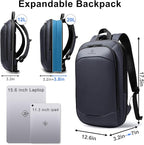 Slim Laptop Backpack for Men, Waterproof Expandable High Tech Business Work - Image 3