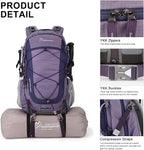 MOUNTAINTOP 40L Hiking Backpack, Lightweight Travel Backpack - Image 5