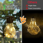 14ft Battery Operated 20 Hanging Bulb 100 LED String Lights, Vintage Commercial - Image 3