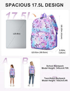 VASCHY Backpack for School, Lightweight Water Resistant Bookbag Schoolbag - Image 2