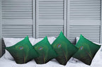 Ambesonne Peacock Decorative Throw Pillow Case Pack of 4, Peacock Feather - Image 2