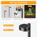 Ahaorigin 6 Pack Solar Pathway Lights Outdoor, 12 Brighter LED Solar Lights - Image 6