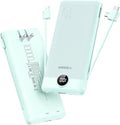 VEGER Portable Charger with Built-in AC Plug and Cables, All in One 10000mAh by VEGER