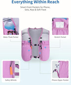ECOHUB Running Hydration Vest Backpack, Lightweight Hydration Pack Bag Daypack - Image 4
