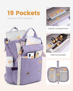 LOVEVOOK Extra Large Backpack for Women, 18 Inch Travel Laptop Backpack - Image 3