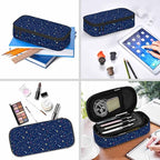 Galaxy Pencil Case Organizer Constellation Space Bright Stars Purple Stationery - Image 6