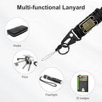 Paracord Key Lanyard for Men Black Neck Lanyard for Keys - Image 4