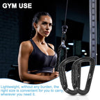 BEIFENG Heavy Duty Lightweight Locking Carabiner Clips D Ring - Image 7