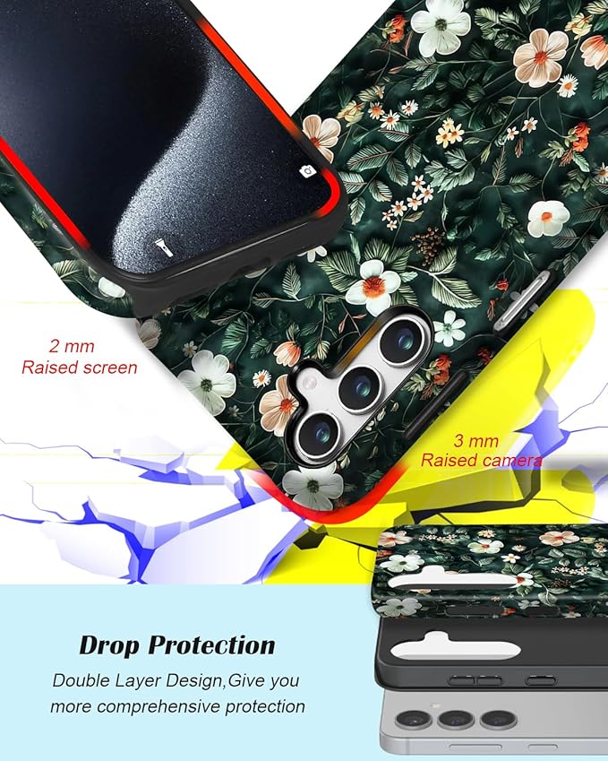 Compatible for Samsung Galaxy S26 5G Case, Dual Layer Heavy Duty 2 in 1 - Image 3