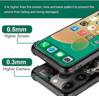 for iPhone 13 Pro Case, Entwined Rose Snake Pattern Graphic Design Girl Boy - Image 2