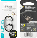 Nite IZE GS3-11-R6 G-Series Dual Chamber Carabiner, Size #3 1-Pack, Stainless - Image 4