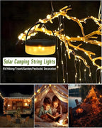 Solar Camping String Lights, 32.8 FT Fairy String Light, 4 in 1 Portable - Image 5