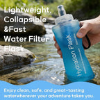 1L Soft Flask Water Bottle, Collapsible Water Bottle - Image 5