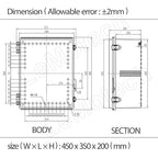 LeMotech Electrical Box, IP67 Waterproof Hinged Clear Cover Stainless Steel - Image 7