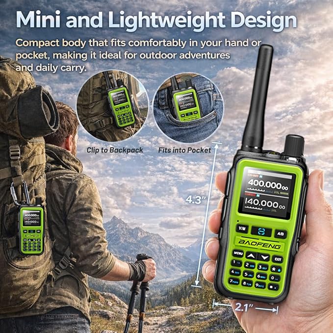 BAOFENG UV-5R Mini Ham Radio: Long Range Handheld Two Way Radio - Image 2