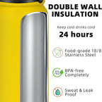 Fanhaw 24 oz Insulated Stainless Steel Water Bottle - Image 3