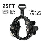 25FT Power Extension Cord 3 Prong, 16 Gauge SJTW 5-15R Cable Male Plug to - Image 2