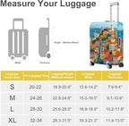 ANNA QUEEN Mediterranean Town Luggage Cover, Coastal City Suitcase Protector - Image 5