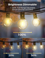 XMCOSY+ Patio Lights, Smart 50Ft Outdoor String Lights - Image 4