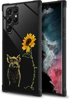 for Samsung Galaxy S23 Ultra Case, Pig Sunflower Yellow Sunshine Pattern - Image 3