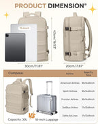 coofay Travel Backpack For Women Men Airline Approved Carry On Backpack Flight - Image 3