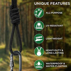 TECEUM Rope – 1/4” & 3/8” – 90 FT | 150 FT – Strong All-Purpose Utility Rope – - Image 4