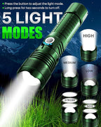 Victoper Green LED Flashlights, High Powered High Lumens Super Bright Tactical - Image 3