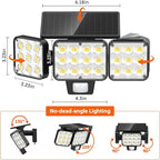 WdtPro Solar Lights Outdoor Waterproof 1 Pack, 3500LM Super Bright Motion - Image 8