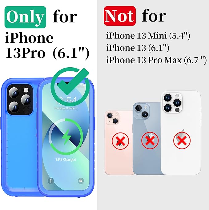 Cozycase Compatible with iPhone 13 Pro Waterproof Case - Image 2