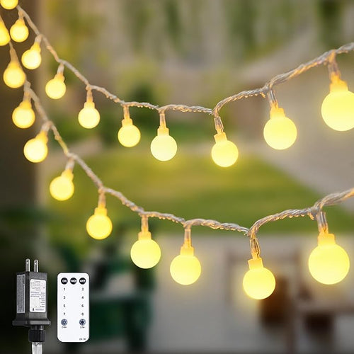 147ft Globe String Lights Outdoor Waterproof, 300 LED Indoor Christmas Lights by JMEXSUSS