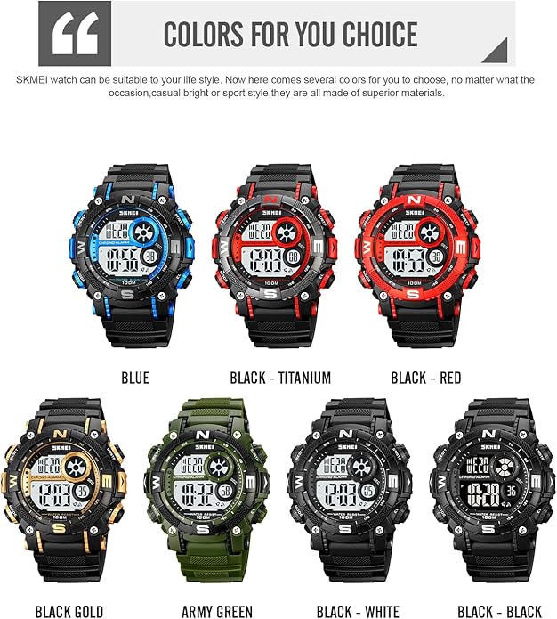 FANMIS Mens Military Multifunction Digital LED Watch Electronic Waterproof - Image 6