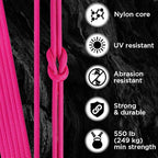 TECEUM 5/32" Paracord Rope 1000 – 1000ft / 200ft / 100ft / 50ft – Tactical - Image 3