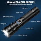 Rechargeable LED Flashlight, 000 High Lumens Super Bright Flashlight, 5 Modes - Image 8