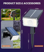 12 Pack - Solar Christmas Lights Outdoor Waterproof, 6 Color Changing - Image 5