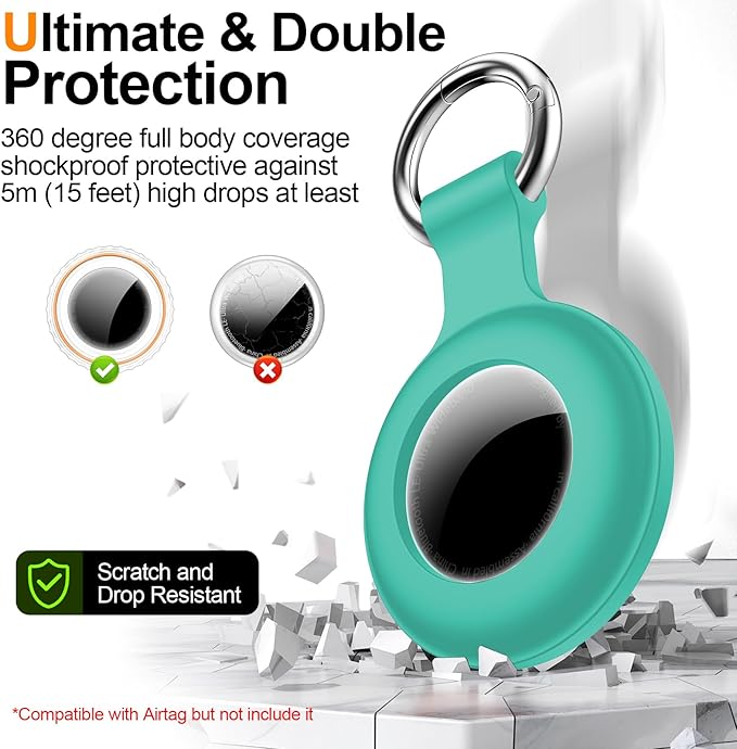 1|2|4Pack for Apple AirTag Holder, For Air Tag 2nd &1st Genaretion, Waterproof - Image 4