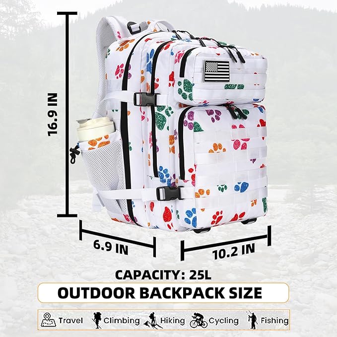 Lovelinks21 25L Tactical Military Backpack Small Travel Rucksack - Image 2